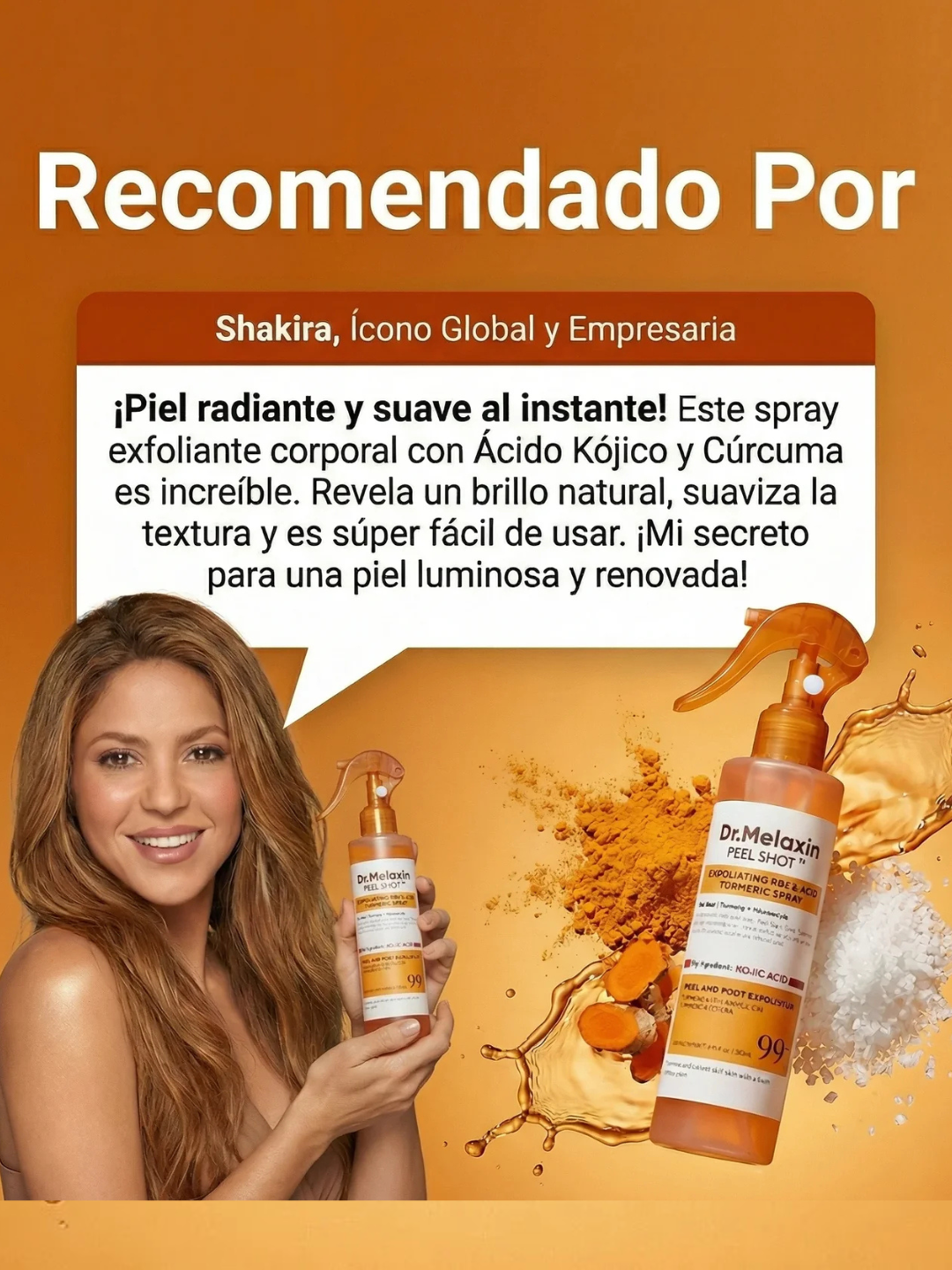 Dr. Melaxin Peel Shot Elimina Piel Muerta y Aclara Zonas Oscuras