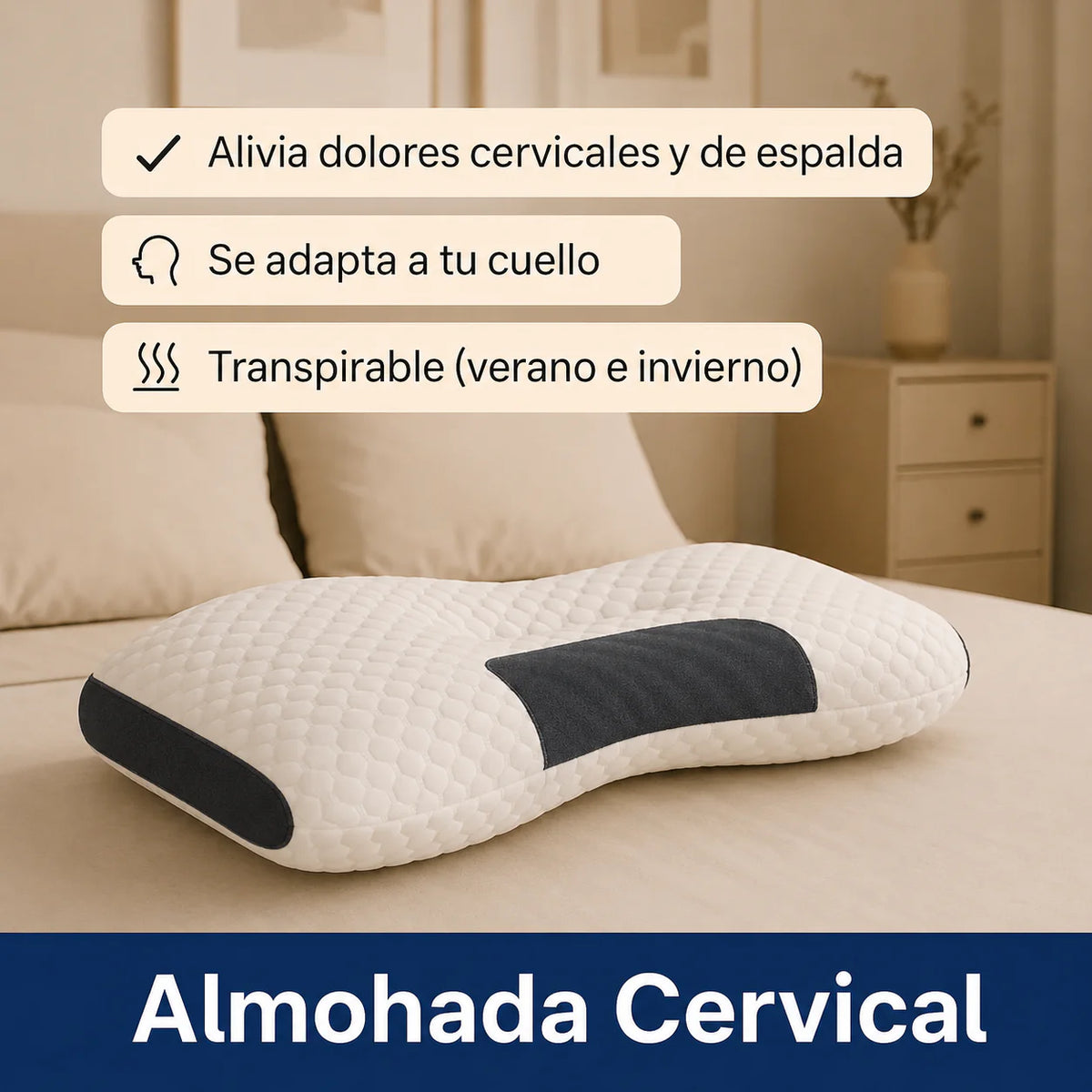 Almohada Ortopédica 3D
