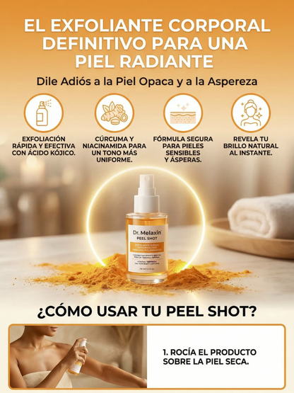 Dr. Melaxin Peel Shot Elimina Piel Muerta y Aclara Zonas Oscuras