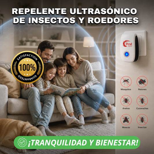 Repelente Ultrasónico® - ¡Protección Natural para tu Familia!